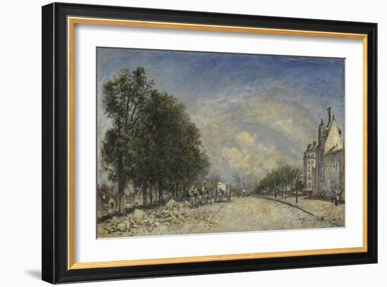 The Boulevard De Port-Royal, Paris, 1877-Johan Barthold Jongkind-Framed Giclee Print