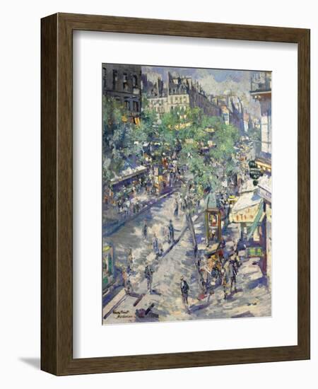 The Boulevard De Sébastopol in Paris, 1923-Konstantin Alexeyevich Korovin-Framed Giclee Print