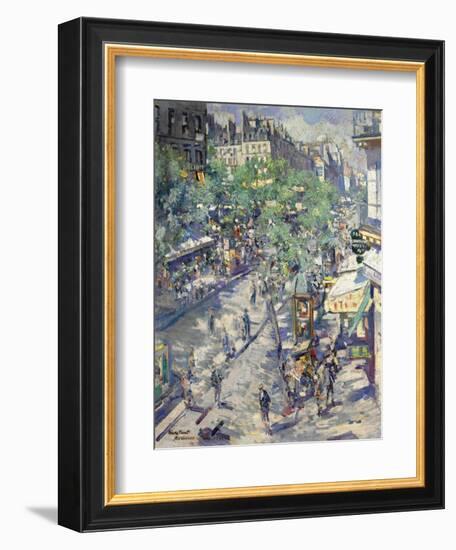 The Boulevard De Sébastopol in Paris, 1923-Konstantin Alexeyevich Korovin-Framed Giclee Print