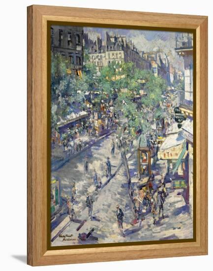 The Boulevard De Sébastopol in Paris, 1923-Konstantin Alexeyevich Korovin-Framed Premier Image Canvas