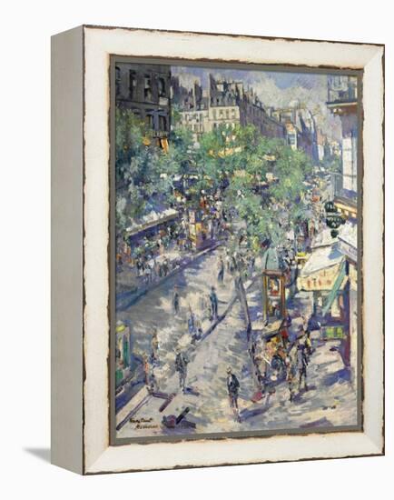 The Boulevard De Sébastopol in Paris, 1923-Konstantin Alexeyevich Korovin-Framed Premier Image Canvas