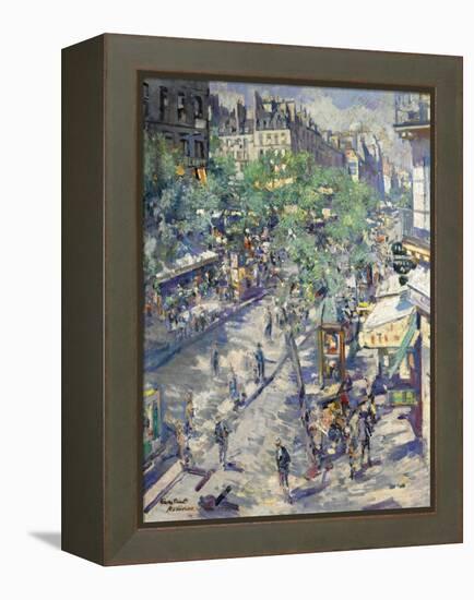 The Boulevard De Sébastopol in Paris, 1923-Konstantin Alexeyevich Korovin-Framed Premier Image Canvas