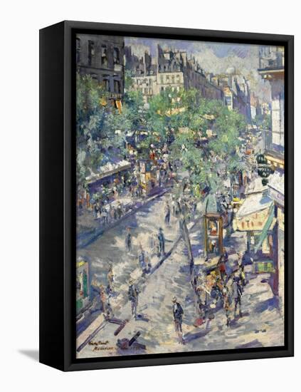 The Boulevard De Sébastopol in Paris, 1923-Konstantin Alexeyevich Korovin-Framed Premier Image Canvas