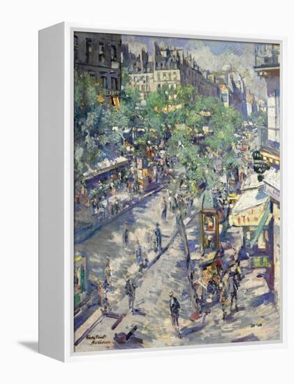 The Boulevard De Sébastopol in Paris, 1923-Konstantin Alexeyevich Korovin-Framed Premier Image Canvas