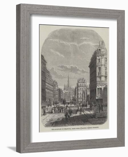 The Boulevard De Sebastopol, Paris-Felix Thorigny-Framed Giclee Print