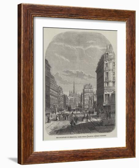 The Boulevard De Sebastopol, Paris-Felix Thorigny-Framed Giclee Print