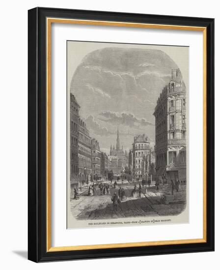 The Boulevard De Sebastopol, Paris-Felix Thorigny-Framed Giclee Print