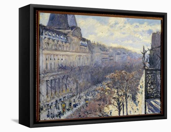 The Boulevard Des Italians in Paris Painting by Gustave Caillebotte (1848-1894) 1880 Private Collec-Gustave Caillebotte-Framed Premier Image Canvas