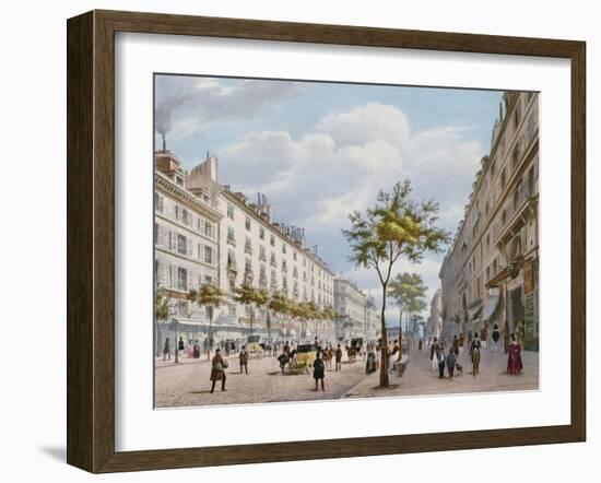 The Boulevard Des Italiens, C.1840-Felix Benoist-Framed Giclee Print