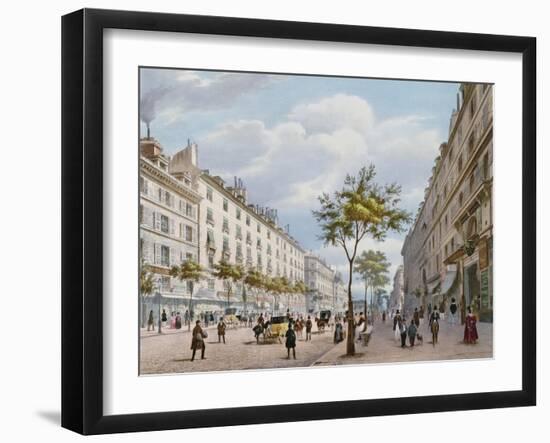 The Boulevard Des Italiens, C.1840-Felix Benoist-Framed Giclee Print