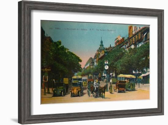 The Boulevard des Italiens, Paris, c1920-Unknown-Framed Giclee Print