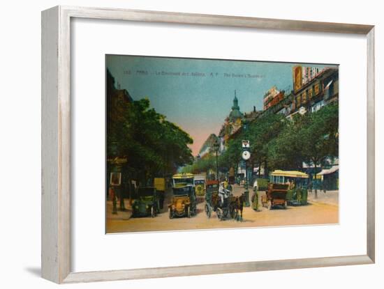 The Boulevard des Italiens, Paris, c1920-Unknown-Framed Giclee Print