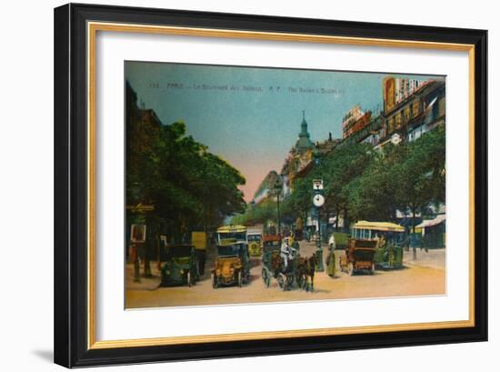 The Boulevard des Italiens, Paris, c1920-Unknown-Framed Giclee Print