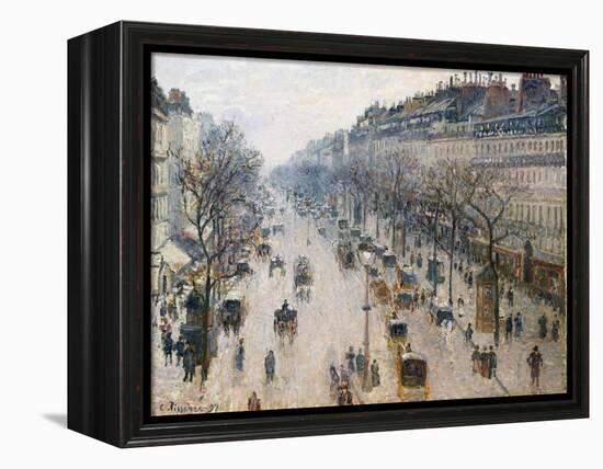 The Boulevard Montmartre on a Winter Morning, 1897-Camille Pissarro-Framed Premier Image Canvas