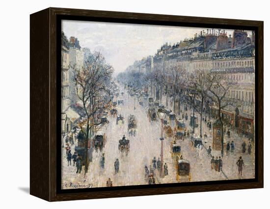 The Boulevard Montmartre on a Winter Morning, 1897-Camille Pissarro-Framed Premier Image Canvas