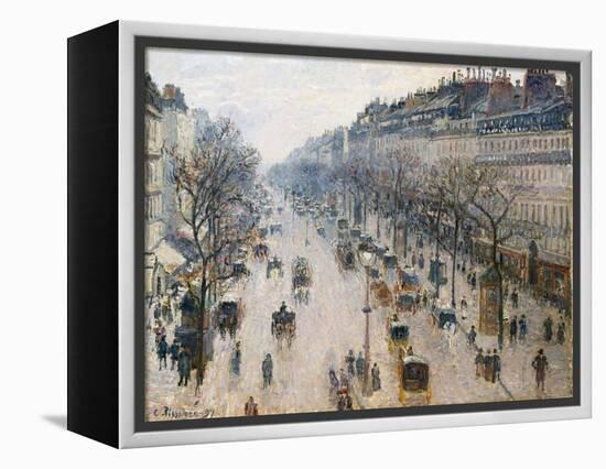 The Boulevard Montmartre on a Winter Morning, 1897-Camille Pissarro-Framed Premier Image Canvas