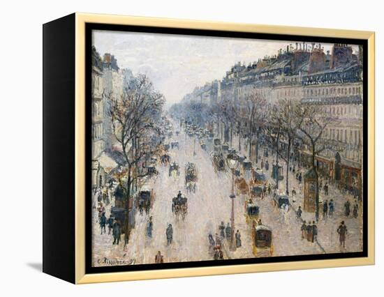 The Boulevard Montmartre on a Winter Morning, 1897-Camille Pissarro-Framed Premier Image Canvas