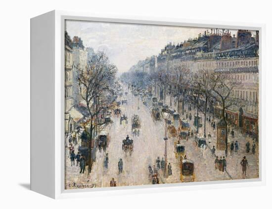 The Boulevard Montmartre on a Winter Morning, 1897-Camille Pissarro-Framed Premier Image Canvas