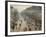 The Boulevard Montmartre on a Winter Morning-Camille Pissarro-Framed Photographic Print