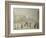 The Boulevards under Snow-Camille Pissarro-Framed Giclee Print
