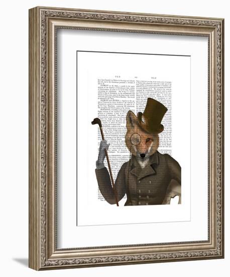 The Bounder Fox Print-Fab Funky-Framed Art Print