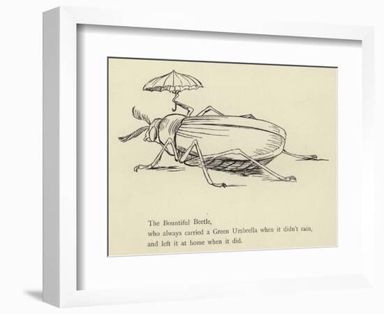 The Bountiful Beetle-Edward Lear-Framed Giclee Print