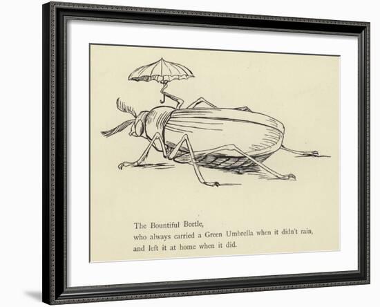 The Bountiful Beetle-Edward Lear-Framed Giclee Print