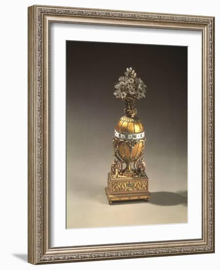 The Bouquet of Lilles Clock Egg (Or the Madonna Lily Eg), 1899-Michail Pershin-Framed Photographic Print