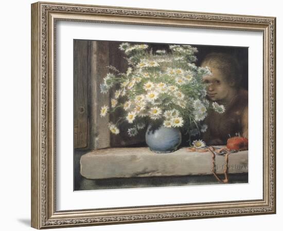 The Bouquet of Margueritas-Jean-François Millet-Framed Giclee Print