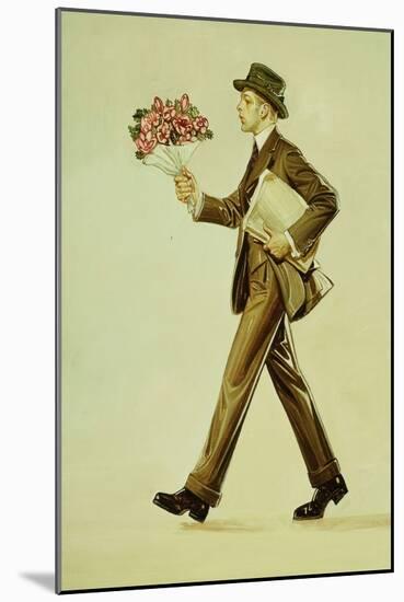 The Bouquet, (Oil on Canvas)-Joseph Christian Leyendecker-Mounted Giclee Print