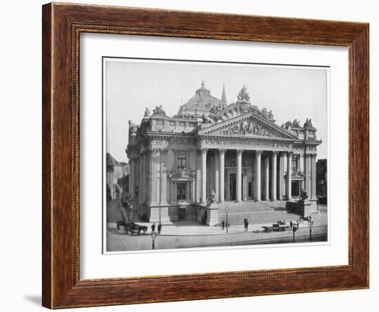 The Bourse, Brussels, Late 19th Century-John L Stoddard-Framed Giclee Print