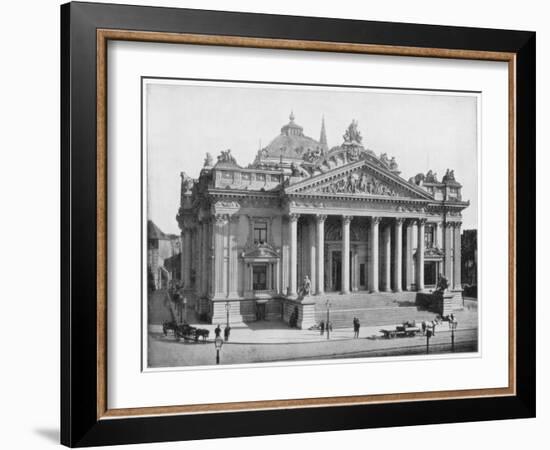 The Bourse, Brussels, Late 19th Century-John L Stoddard-Framed Giclee Print