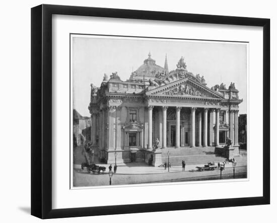 The Bourse, Brussels, Late 19th Century-John L Stoddard-Framed Giclee Print