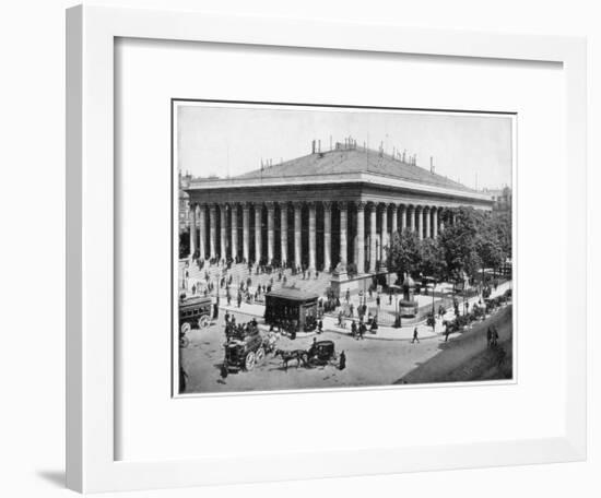 The Bourse, Paris, Late 19th Century-John L Stoddard-Framed Giclee Print