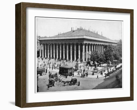 The Bourse, Paris, Late 19th Century-John L Stoddard-Framed Giclee Print