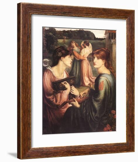 The Bower Meadow-Dante Gabriel Rossetti-Framed Art Print