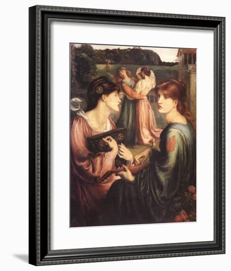 The Bower Meadow-Dante Gabriel Rossetti-Framed Art Print