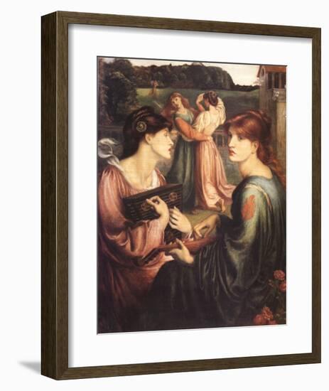 The Bower Meadow-Dante Gabriel Rossetti-Framed Art Print