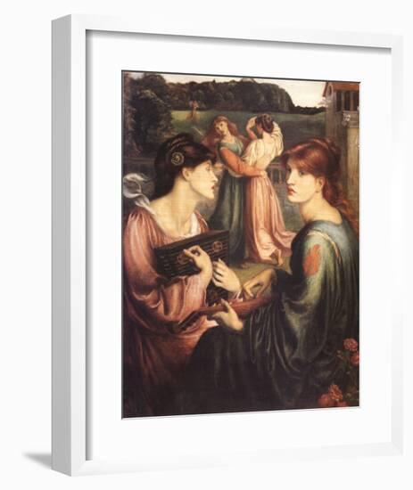 The Bower Meadow-Dante Gabriel Rossetti-Framed Art Print