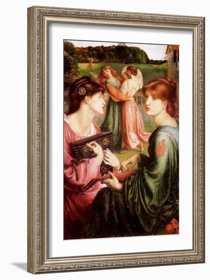 The Bower Meadow-Dante Gabriel Rossetti-Framed Art Print