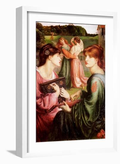 The Bower Meadow-Dante Gabriel Rossetti-Framed Art Print