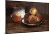 The Bowl of Peaches; Le Bol De Peches, 1869-Henri Fantin-Latour-Mounted Giclee Print