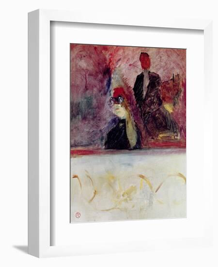 The Box at the Mascaron Dore, 1893-Henri de Toulouse-Lautrec-Framed Giclee Print