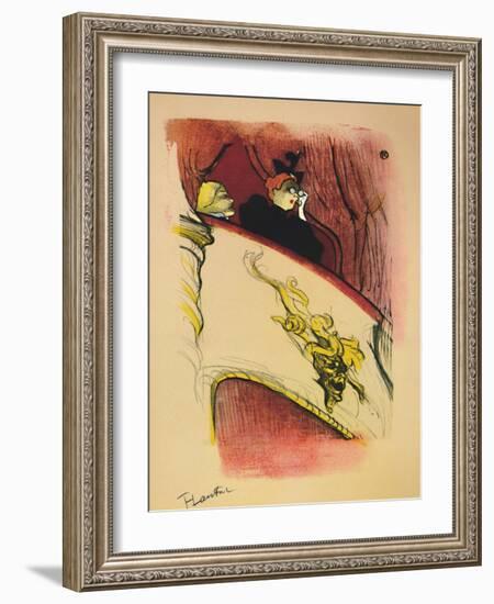 'The Box with the Gilded Mask', 1893, (1946)-Henri de Toulouse-Lautrec-Framed Giclee Print