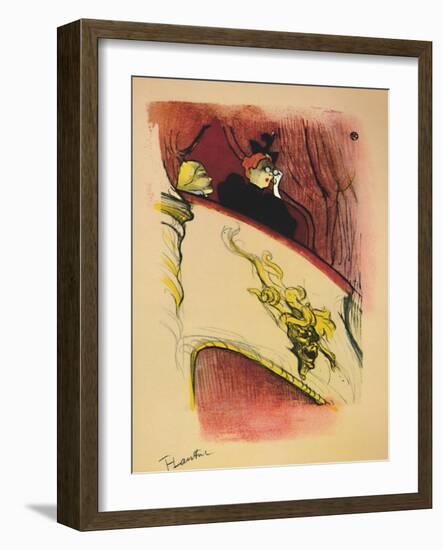 'The Box with the Gilded Mask', 1893, (1946)-Henri de Toulouse-Lautrec-Framed Giclee Print