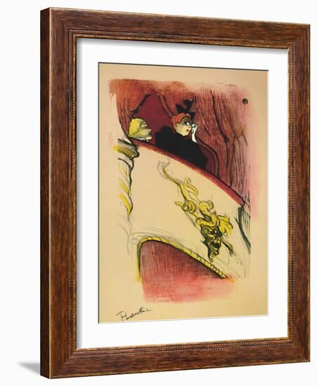 'The Box with the Gilded Mask', 1893, (1946)-Henri de Toulouse-Lautrec-Framed Giclee Print