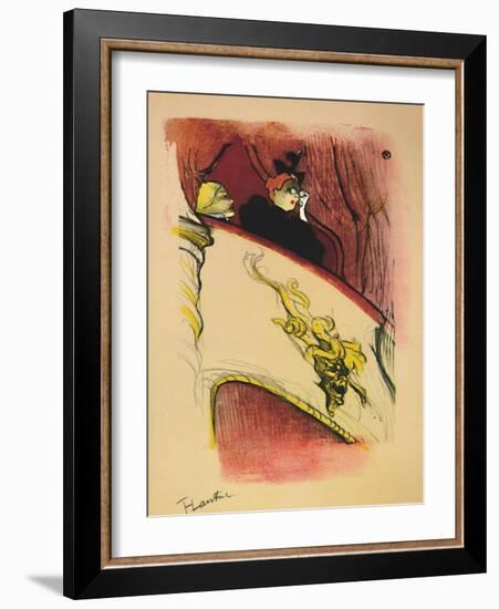 'The Box with the Gilded Mask', 1893, (1946)-Henri de Toulouse-Lautrec-Framed Giclee Print