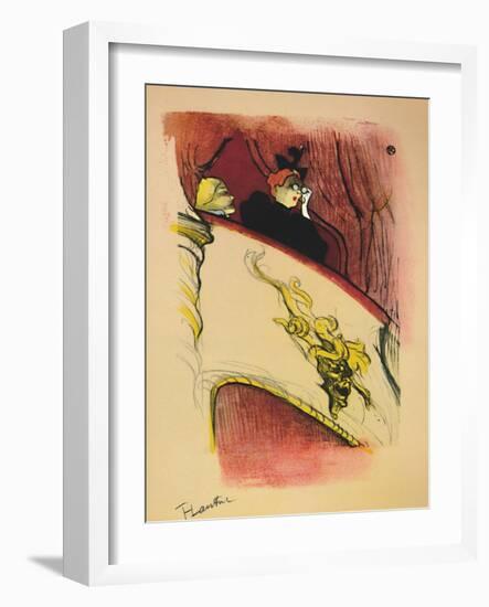 'The Box with the Gilded Mask', 1893, (1946)-Henri de Toulouse-Lautrec-Framed Giclee Print