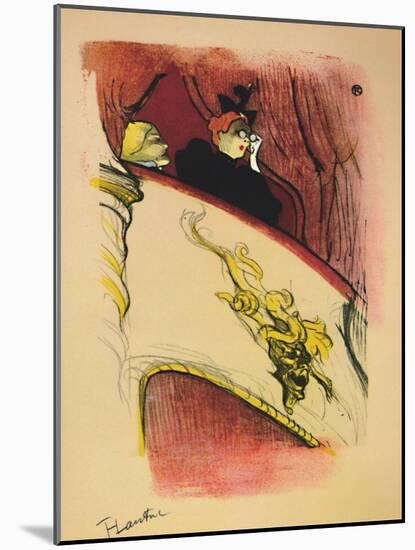 'The Box with the Gilded Mask', 1893, (1946)-Henri de Toulouse-Lautrec-Mounted Giclee Print