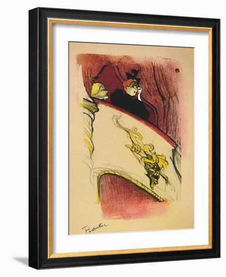 'The Box with the Gilded Mask', 1893, (1946)-Henri de Toulouse-Lautrec-Framed Giclee Print